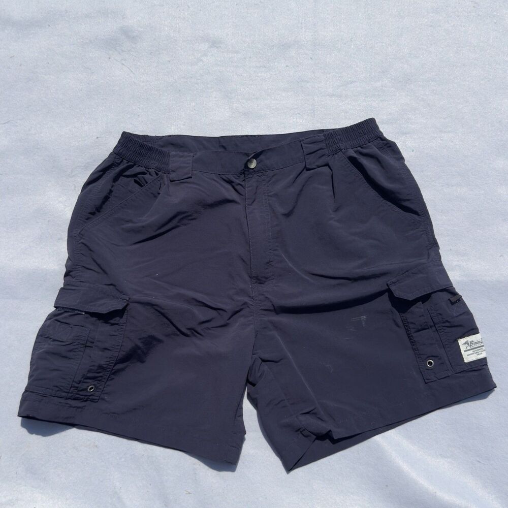 Bimini Bay Outfitters Men's 40 Blue Performance Cargo Shorts Quick Dry